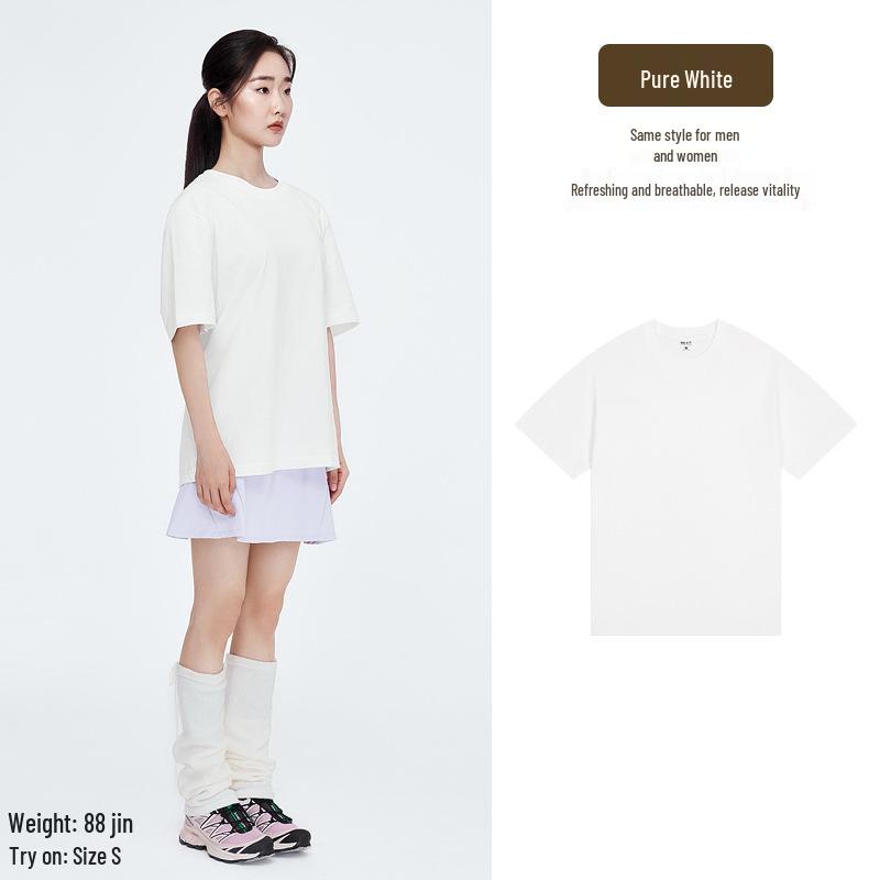 

Эстетика хлопка: Женская однотонная футболка с длинным рукавом из чистого хлопка в стиле кэжуал S