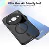 KEYSION Magnetic Phone Case for Redmi A3 A3X Soft Silicone+PC Matte Translucent Clear Shockproof Back Cover for Xiaomi POCO C61