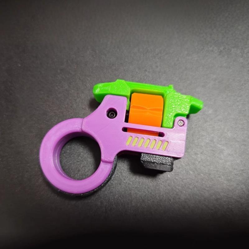 Fidget Roller Magnetic Push Card Paragraph Ring Ratchet Wheel Eject Guns Edc Stress Relief Toy Mechanical Slider Pushing Plate