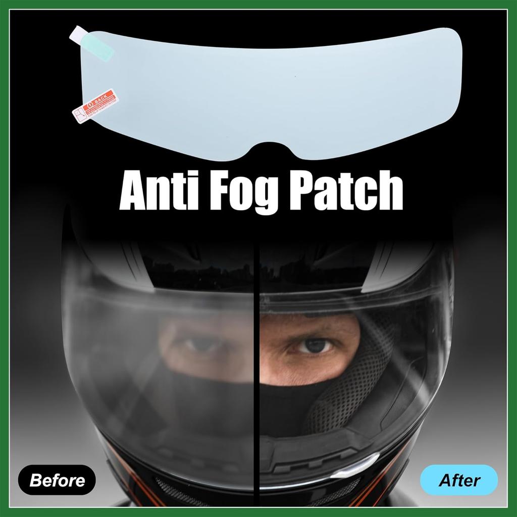 Motoforti 3pcs 9.65"x2.87" Anti Fog Film for Motorcycle Helmet Universal Anti Fog Shield Film Lens Sticker Durable Nano Coating Sticker Film Helmet