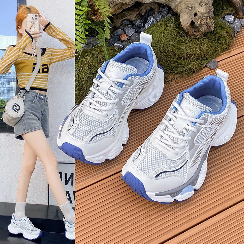 Mesh breathable non-slip platform shoes women's summer new casual fashion versatile sports shoes running shoes