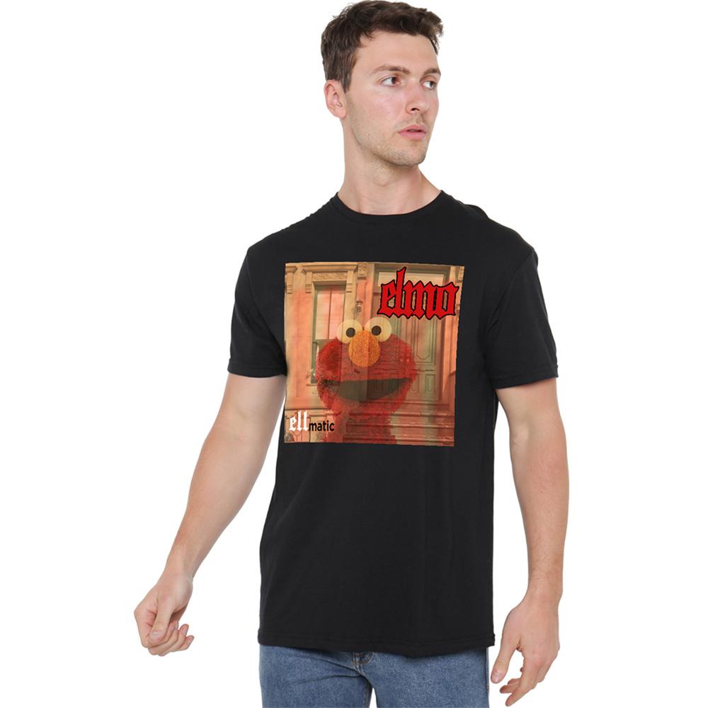 Sesame Street Unisex Adult Ellmatic Elmo T-Shirt