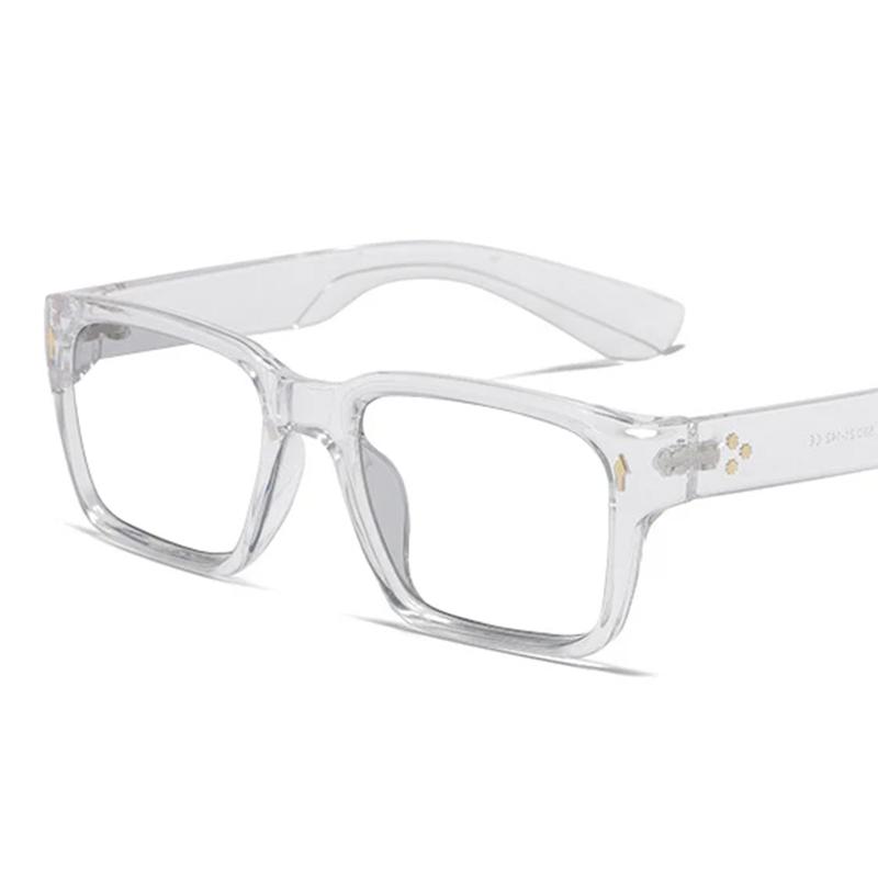 Trending Square Anti Blue Light Glasses Mens Computer Reading Optical Prescription Eyewear Hyperopia Finished Frame