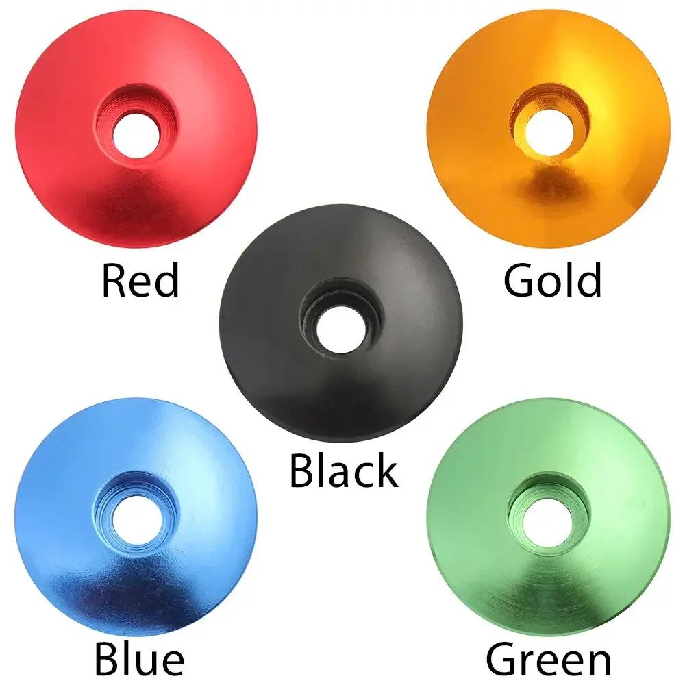 1Pcs Aluminum Alloy Bicycle Headset Caps 28.6Mm Top Cap Cover Outdoor Dustproof Headsets Stem Parts Mountain Bike Accessories