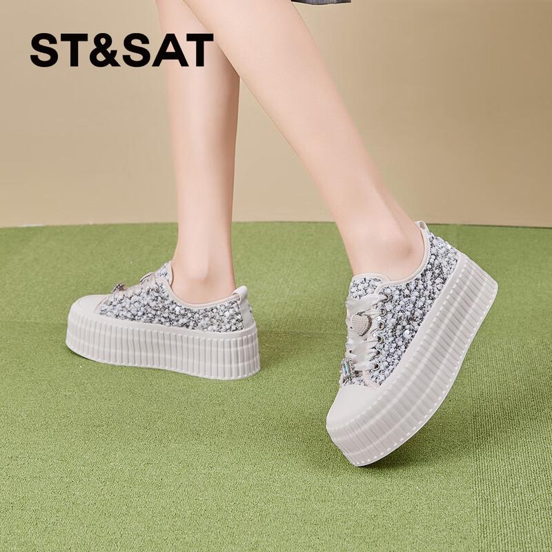 Saturday s Chunky Sole Breathable Casual Sneakers 35