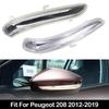 Rearview Mirror Turn Signal Light Lens Cover Indicator Lamp Housing For Peugeot 208 2012-2019 Car Wing Mirror Indicator Lens Replacement