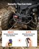 2041 kg Electric Winch, 12V DC ATV/UTV Winch with 6 mm x 12 m Steel Wire Rope, Wireless & Wired Remote Control, IP54 Waterproof, Roller Fairlead Mount