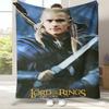 Retro L-Lord of The Rings H-Hobbit Flannel Blanket,Ultra Soft Warm Plush Throw for Home Bedroom Bed Sofa Cover Office Picnic