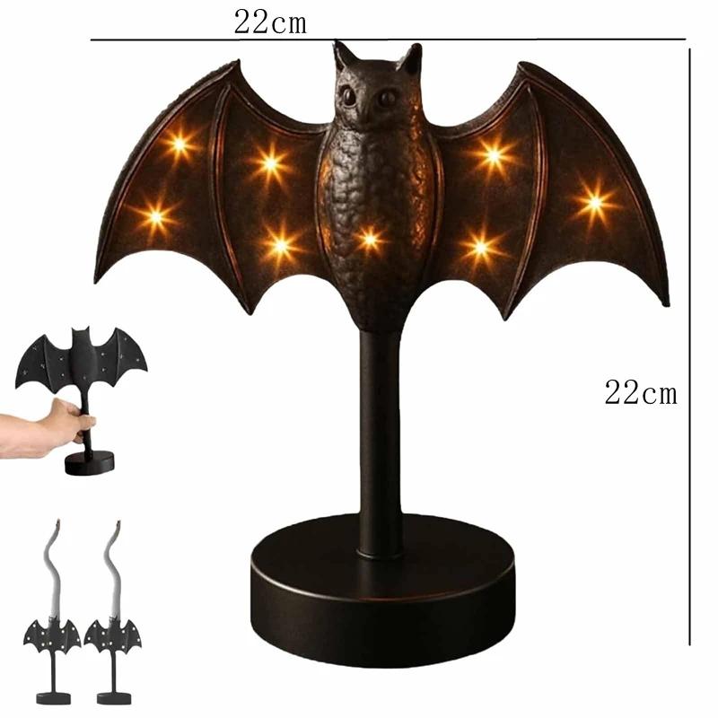 Ghost Festival Gothic Nnight Light Detachable Led Twinkle Light Bat Candlestick Decoration Night For Halloween Decor
