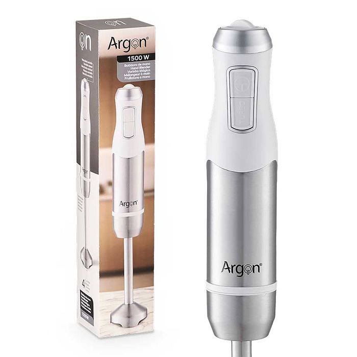 Mixeur à main - DAM - 1500W - Acier inoxydable - 2 vitesses - Blanc