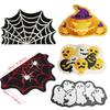 Non-slip Halloween Door Mat Crystal Velvet Fluffy Carpet Trendy Bathroom Mat  for Halloween