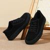 TUINANLE Wide Toe Shoes Unisex Lined Sneakers Casual Retro Lace Up Shoes for Men Barefoot Walking Sneakers