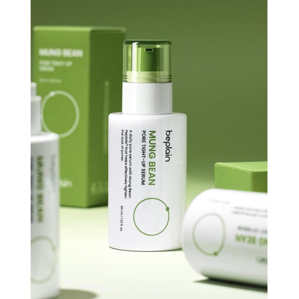 [BEPLAIN] Mung Bean Pore Peptide Soothing Serum 30ml + 30ml