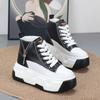 Mode 8CM Platå Sneakers för Kvinnor Höga Skor Kilklack Ankelstövlar Kvinnor Fritidsskor Vita Sneakers Promenadskor