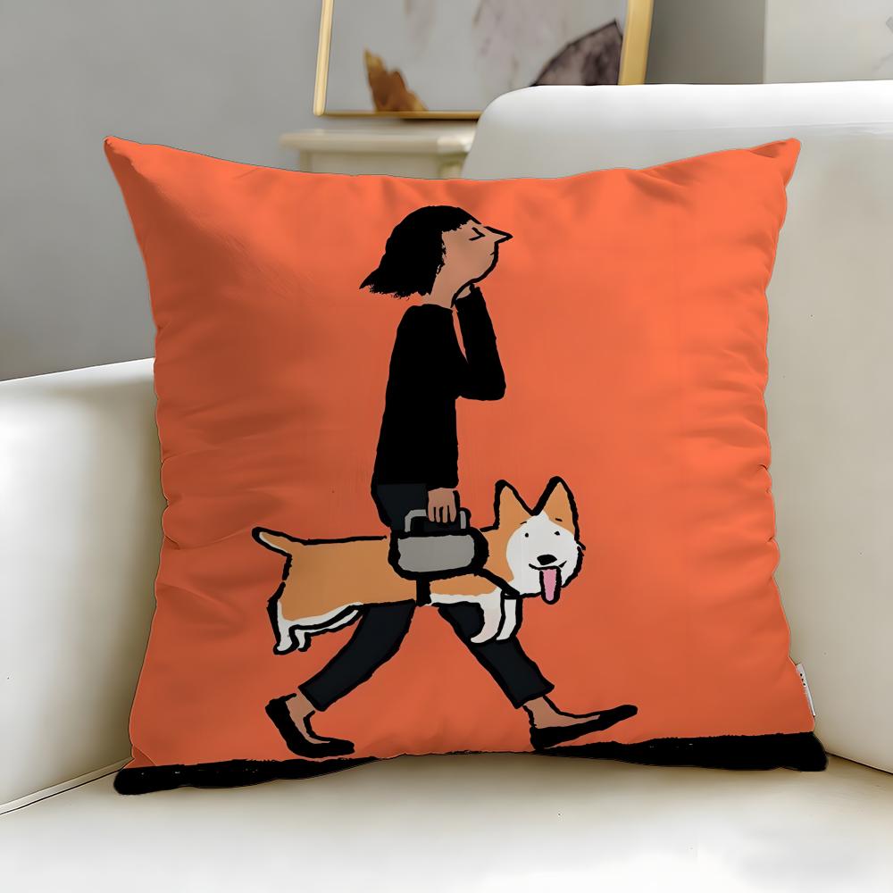 Klassische Künstlerin Jean-Jullien Kissenbezug Weich & Leicht zu Waschen – Vielseitig für Sofa, Bett, Reise und Büro