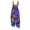 Women's Jumpsuit  Print Casual Loose Vintage Shoulder Strap Cotton Linen