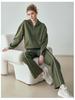 Women's Casual Slimming Thickened Sportswear: Warm 2-Piece Hooded Jacket Set