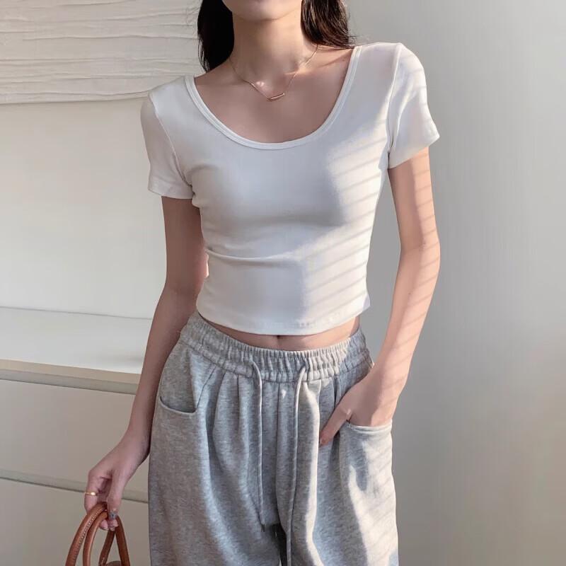La Chapelle Women's Cropped Slim-Fit T-Shirt