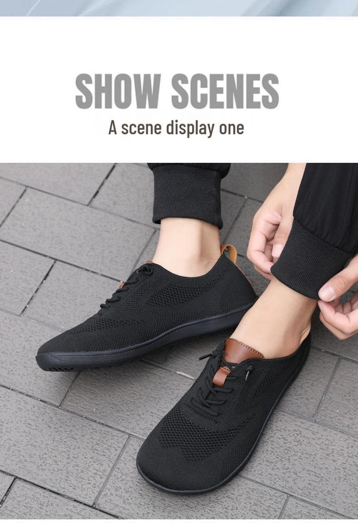 Men’s Breathable Flyknit Shoes - Lightweight, Soft Sole for Spring & Autumn, Available In Multiple Colors