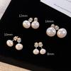 Shijia Cherry Blossom Pink Pearl Earrings, Light Luxury, Simple High-End Design, S925 Silver Posts