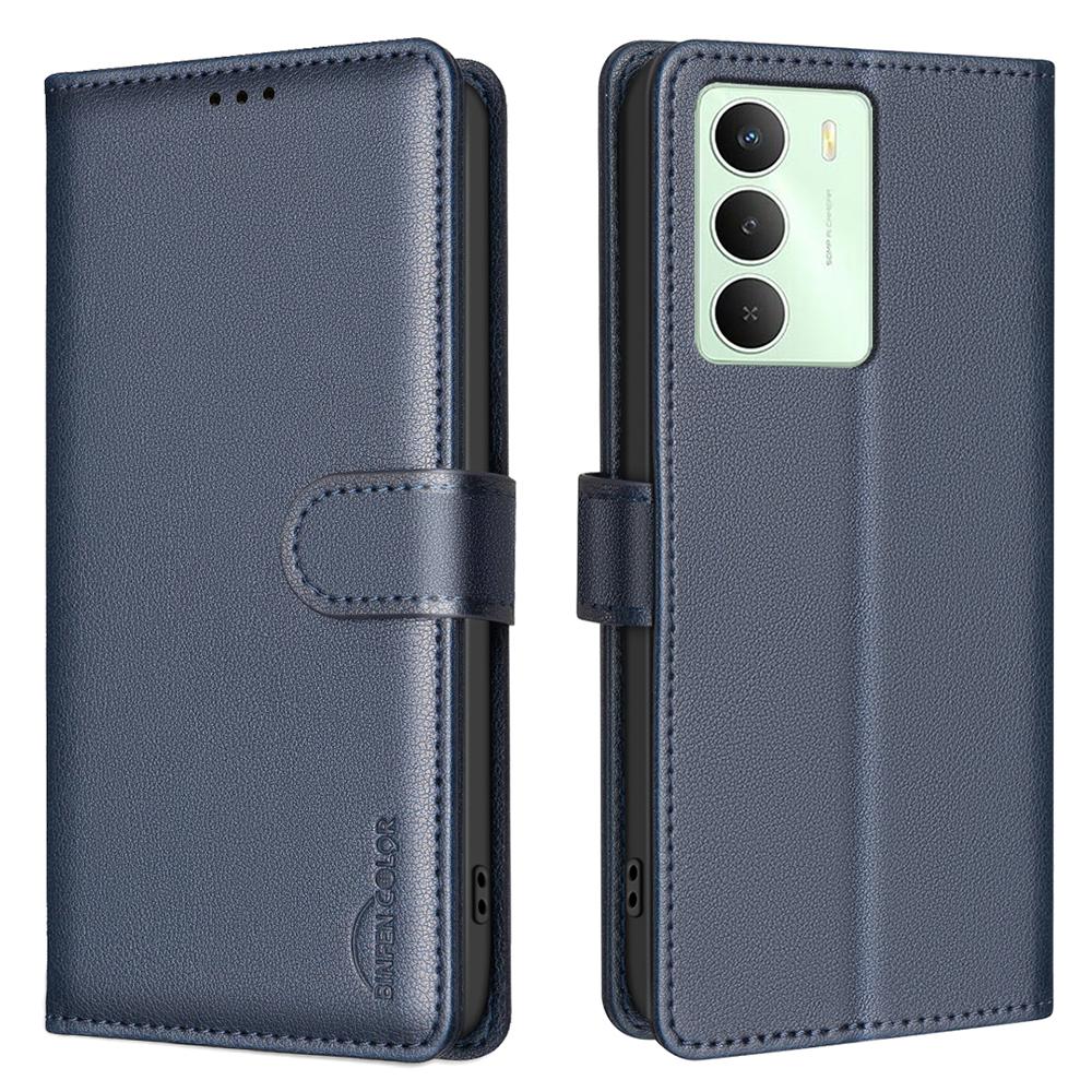 BINFEN COLOR BF32 Für Realme 14x 5G Lederhülle Brieftasche RFID-Blockierung Handyhülle