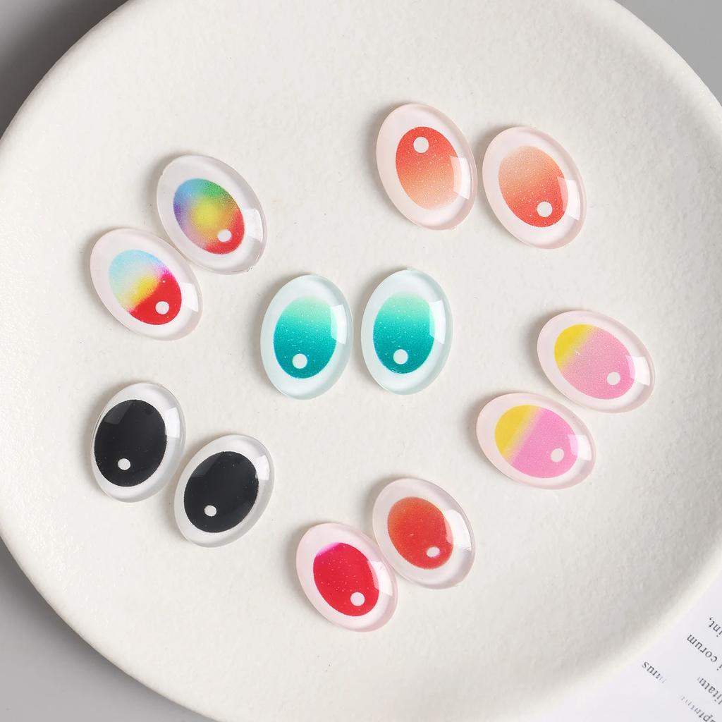 18pcs Labubu Doll Glass Eye Patches Simulation Accessories For DIY Craft Eyes Replacement