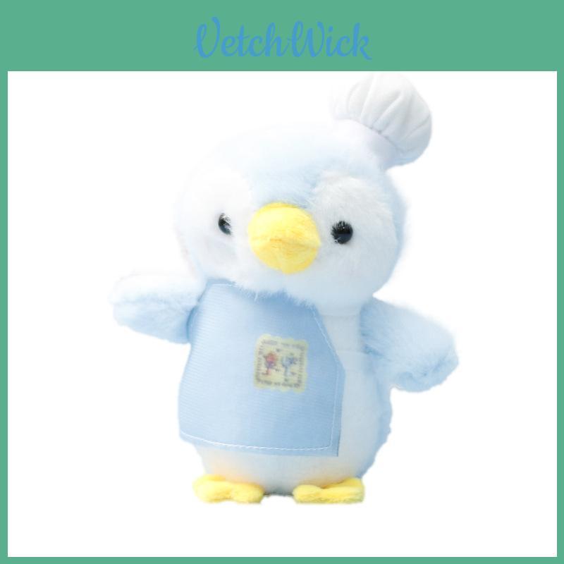 Plush Penguin Chef Keychain With Soft Short Pile For Girls Gift And Bag Decoration