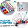 8/12 Color Magic Water Float Brush Erasable Color Graffiti Drawing Pen Student Whiteboard Marking Pen Children's Puzzle Toy Gift