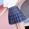 Pleated High-Waist A-Line Skirt for Women - Korean College Style, Fruit Green, Summer 2025