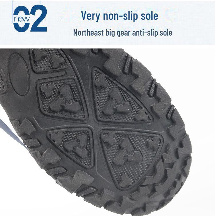 Northeast Winter Plus Velvet Warm Snow Boots - Men's & Women's Non-Slip Long Tube Cycling Outdoor Cotton Boots