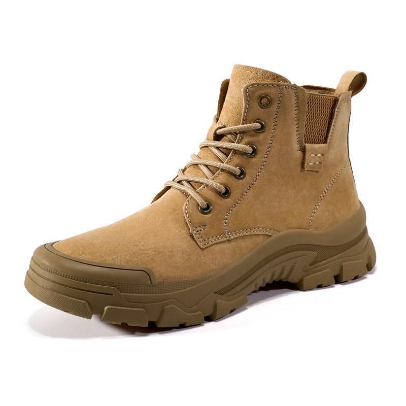Men's Retro Martin High-top Hiking Boots - Spring/Autumn Outdoor Fashion Short Boots, Plus Size Available.