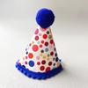 Pet Birthday Bib and Hat Set with Embroidered Bowknot for Cats and Dogs