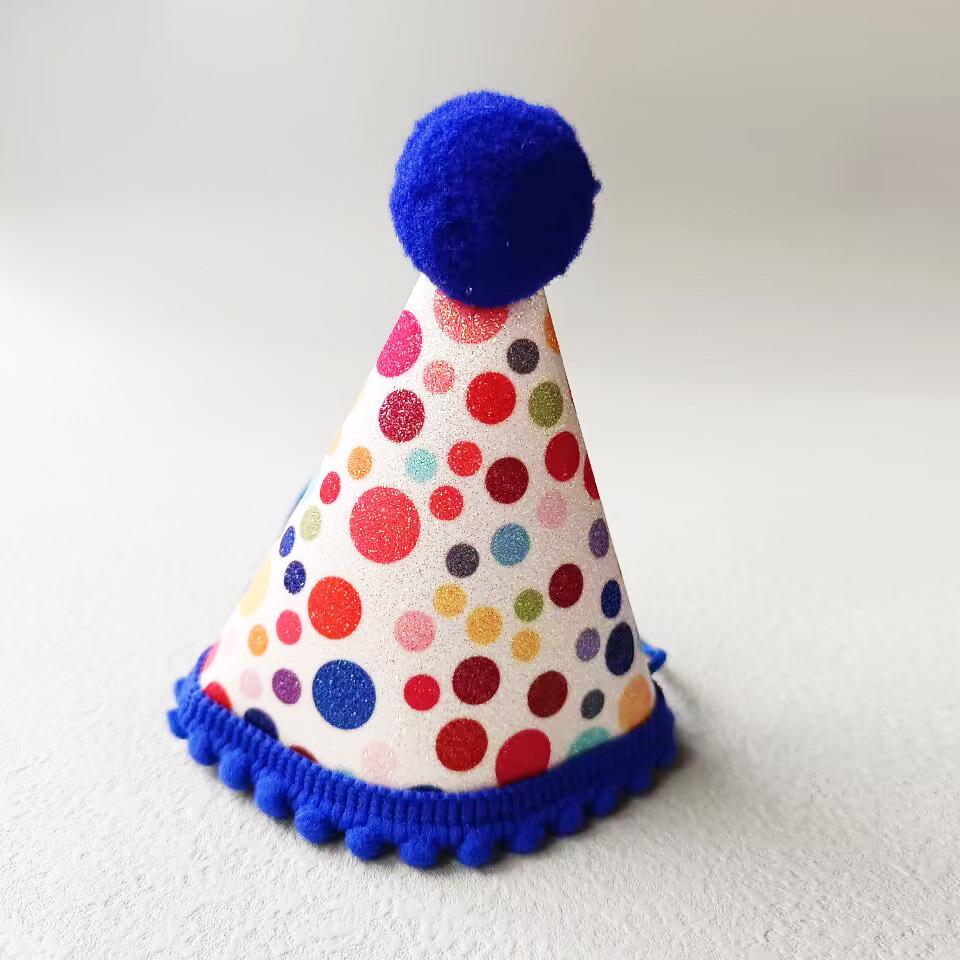 Pet Birthday Bib and Hat Set with Embroidered Bowknot for Cats and Dogs