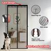 Summer Magnetic Screen Door Curtain Insect-Proof Mesh Door Curtain Magnetic Sealing Device for Windows and Doors - Black