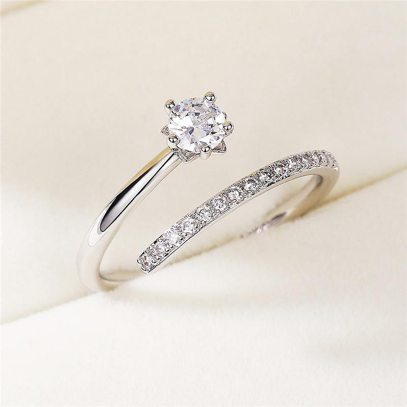 

Huitan великолепные регулируемые открывающиеся кольца женские для помолвки свадебные аксессуары эстетические женские кольца ювелирные изделия Прямая поставка resizable