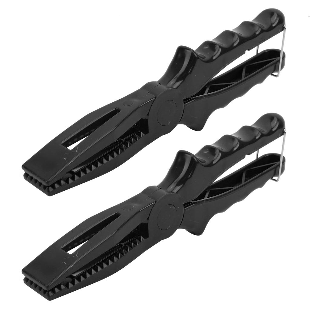 Fishing Pliers ABS Fish Clamp Grip Catch Release Tool Fish Body Holder Tongs ScissorsBlack