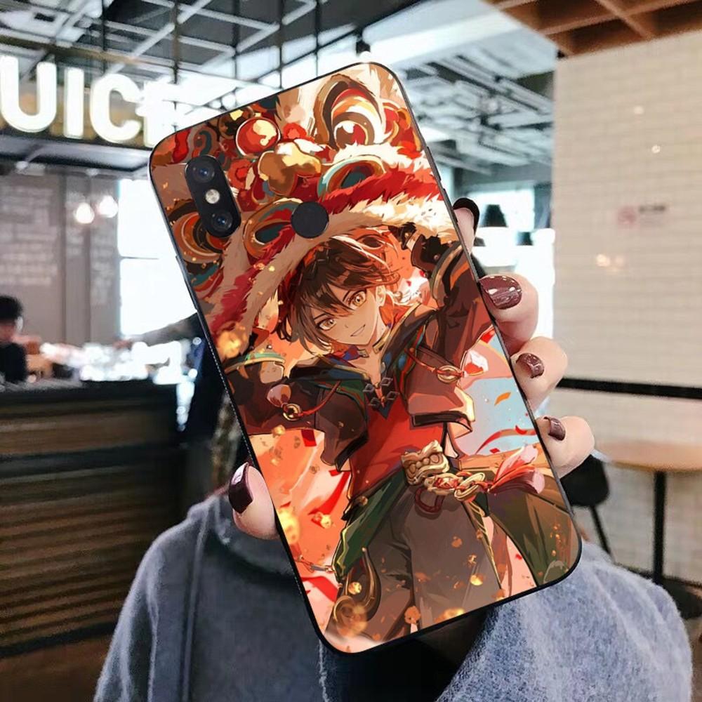 Genshin Impact Anime Phone Case For Xiaomi Mi 5X 8 9 10 11 12 Lite Pro 10T PocoX3pro PocoM3 Note 10 Pro Lite
