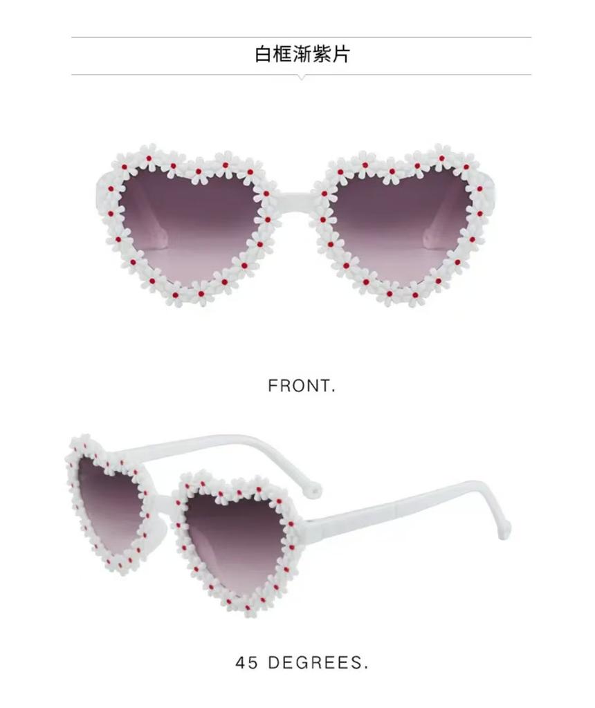 Love Daisy Children'S Sunglasses Sunshade Girls Sunglasses Cute Clear Sweet Travel Baby Glasses