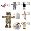 Water Hot Bottle With Plush Cover Soft Fluffy Monkey Unicorn Rubber Hand Warmer