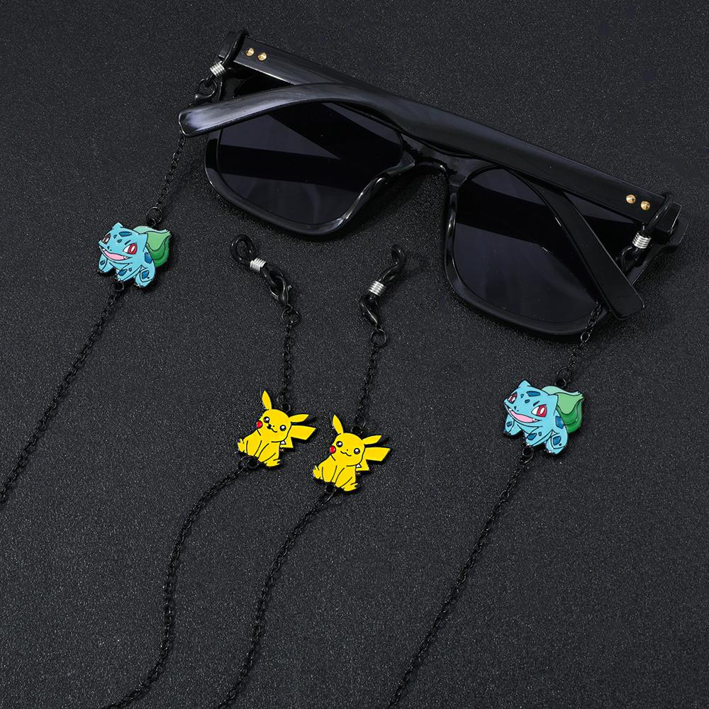 Pokémon Anime Glasses Chain Cute Pikachu & Character Enamel Pendant Handmade Eyewear Lanyard for Men & Women
