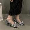 Fashion Women Flats Bow Bling Flats Shoes Shallow Designer Sandals Autumn Fad Soft Casual Shoes Dress Walking Cozy Femme Chaussures
