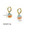 New Fashion Christmas Earrings: Creative Snowman & Tree Design In Stainless Steel