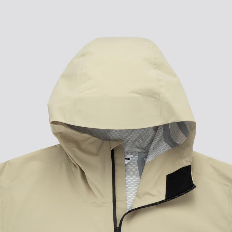 Salomon Outdoor Series Comfortable Soft Casual Waterproof Windproof Breathable Durable Jacket Men Jackets Pepper-White C23142