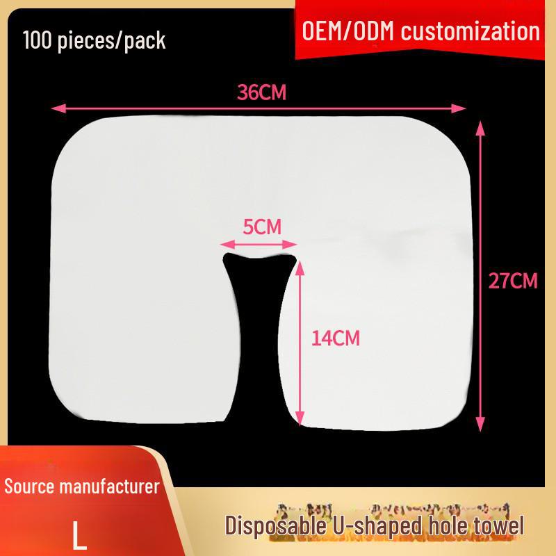 Einweg-Vlies-Gesichtstuch mit Loch für Kosmetikliegen