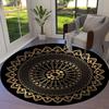 1pc Office Carpet Chair Mats Golden Mandala Pattern Perfect for Decorating Office Chairs, Living Rooms, Or Bedrooms