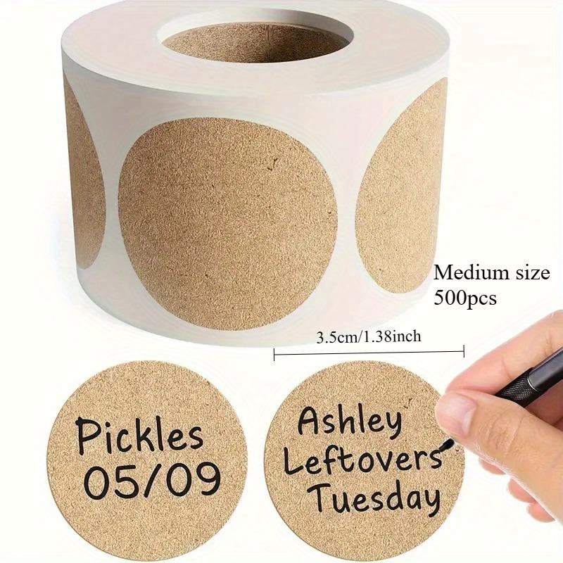 

Рулон крафтовой бумаги со стикерамиУпаковочные и этикеточные стикеры для ювелирных изделий, поделок и консервированных продуктов Клейкие этикетки Упаковочные материалы