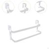 Cabinet Door Towel Bar, Two Tier Organizer for Kitchen and Bathroom Use