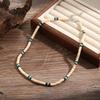 Emperor Stone Beaded Men's Collarbone Necklace: Stylish European & American Hip Hop Abacus Bead Chain