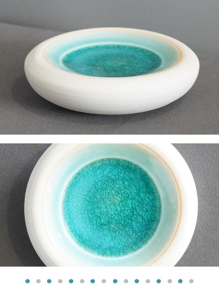 BRCeramics Molecular Gastronomy Tableware Appetizer Plate Sashimi Plate Restaurant Circular Insulation Ceramic Dessert PlatesEY