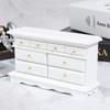 1:12 Dollhouse Miniature Bedroom Side Cabinet Dresser Furniture Accessories